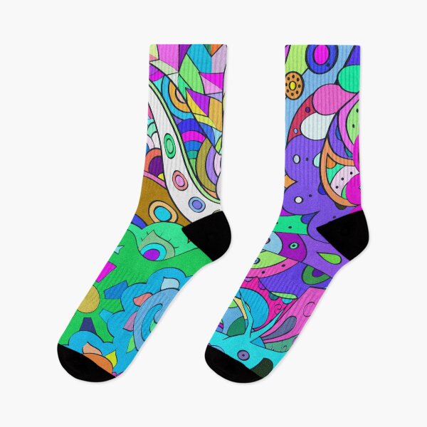 Item preview, Nature Theme Abstract Hand Drawn Multicolor Pattern Design  designed and sold by deepakrode7.