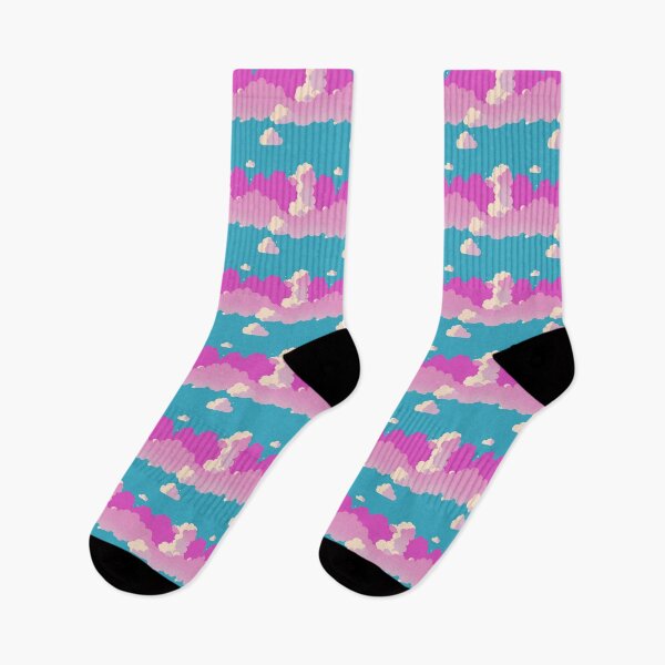 Item preview, Pink Cloud Pattern on Teal Background designed and sold by Aaron2610.