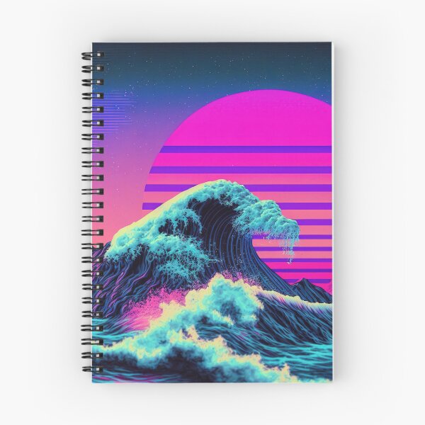 Item preview, Luminous Tides: A Vaporwave Encounter with the Ocean's Majesty designed and sold by Mullet Monkey.