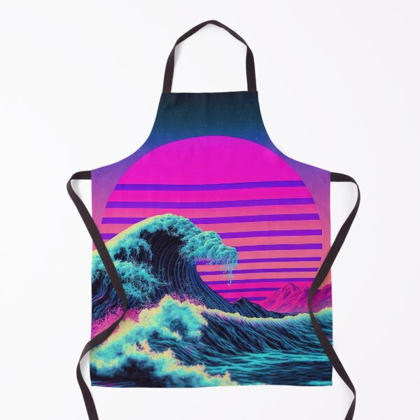 Item preview, Luminous Tides: A Vaporwave Encounter with the Ocean's Majesty designed and sold by Mullet Monkey.