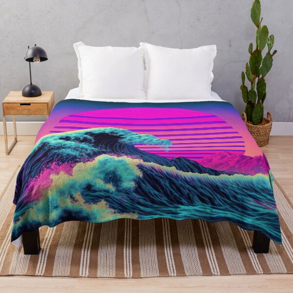 Item preview, Luminous Tides: A Vaporwave Encounter with the Ocean's Majesty designed and sold by Mullet Monkey.