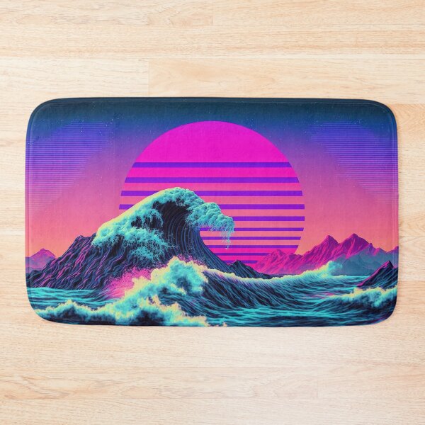 Item preview, Luminous Tides: A Vaporwave Encounter with the Ocean's Majesty designed and sold by Mullet Monkey.