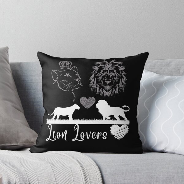 Item preview, The Lion and Lioness, united by their love, feature a white heart and white writing in perfect harmony designed and sold by DzynLand.
