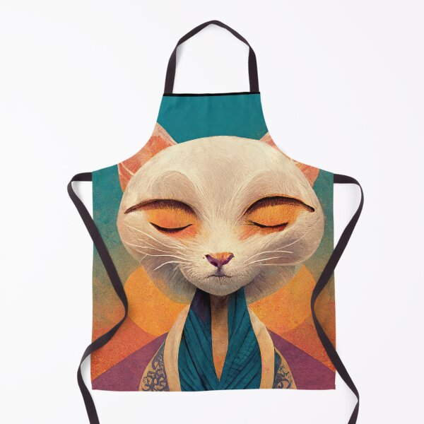 Item preview, Whity the white yoga cat designed and sold by Pixelboys.