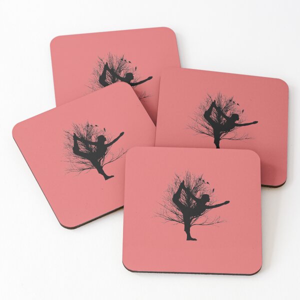 Item preview, Dancers stretch in front of tree. designed and sold by Byoudesigns.