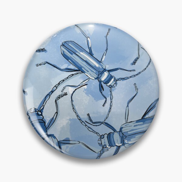 Item preview, blue longhorn beetles designed and sold by kobyakov.