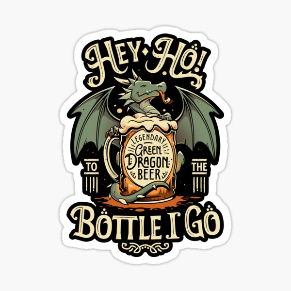 Item preview, A Dragon's Pint - Cute Beer Drinker designed and sold by Snouleaf.
