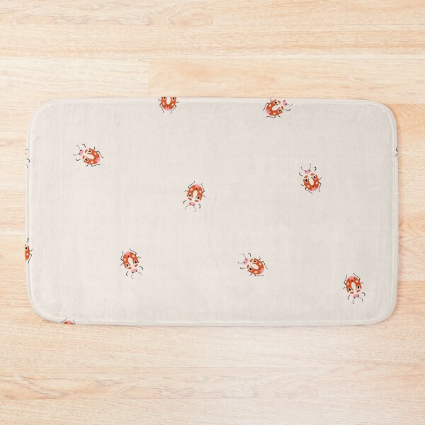 Item preview, Small cute bugs on cream background, pattern designed and sold by BlueLela.