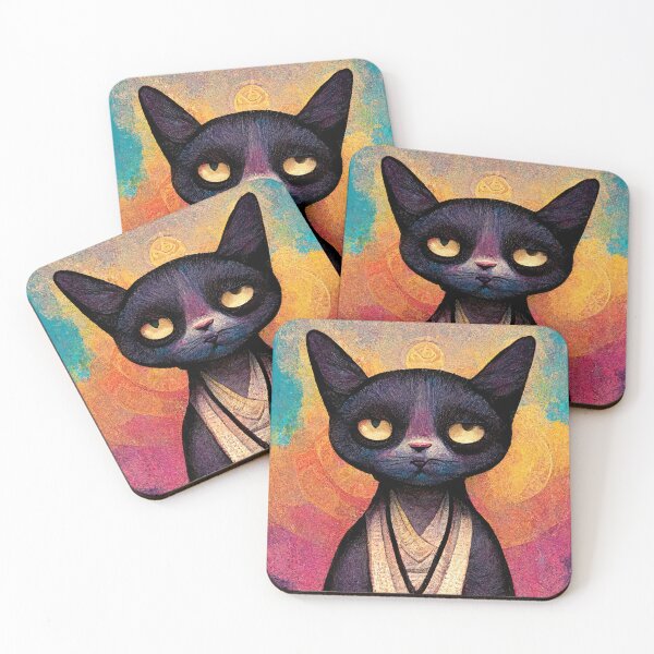 Item preview, Onyx, the black king cat designed and sold by Pixelboys.