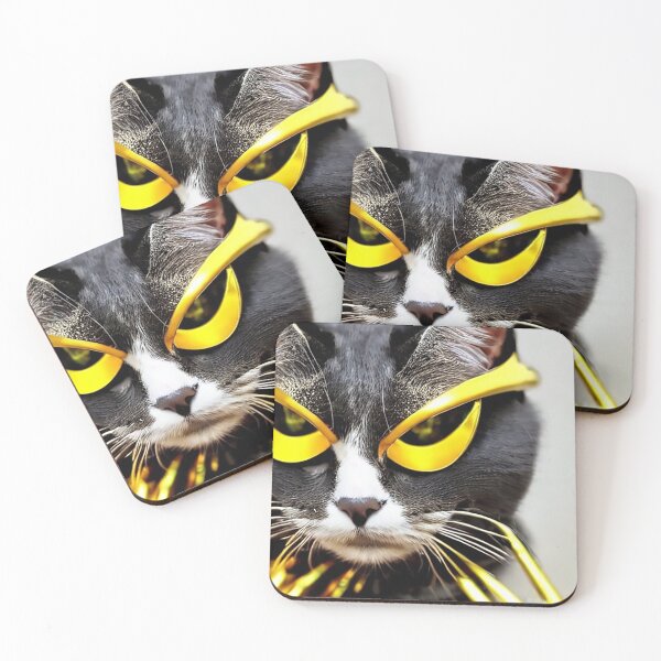 Item preview, A Cat Warrior with Yellow Helmet designed and sold by OnlyClassicArt.