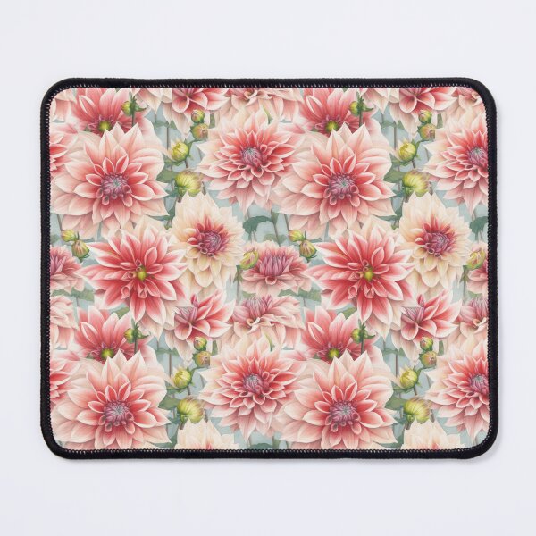 Item preview, Vintage Pink Dahlias designed and sold by VintageFlorals.