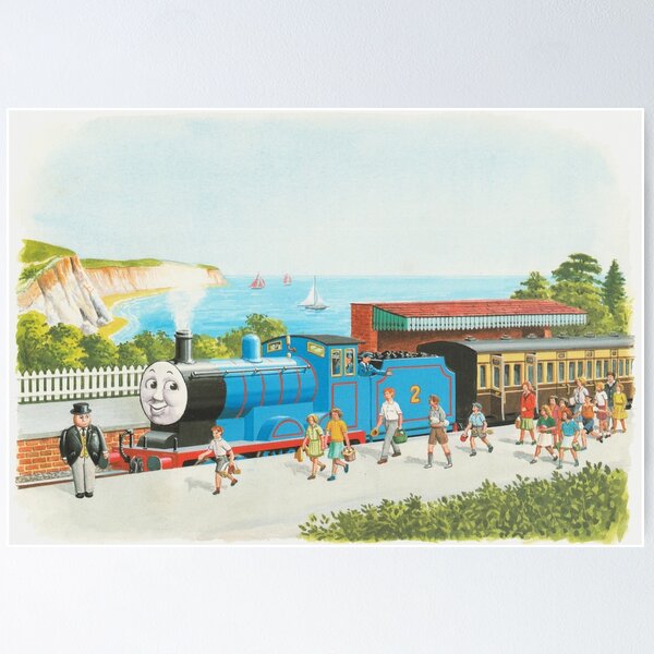 Artikel-Vorschau von Thomas the Tank Engine Vintage Illustration: Eine Reise zum Meer, designt und verkauft von sleepyhenry.