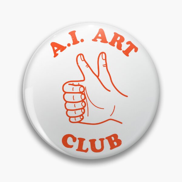 Item preview, AI Art Club - funny Midjourney DALL-E meme for artists, illustrators, and designers designed and sold by thedesigngarden.