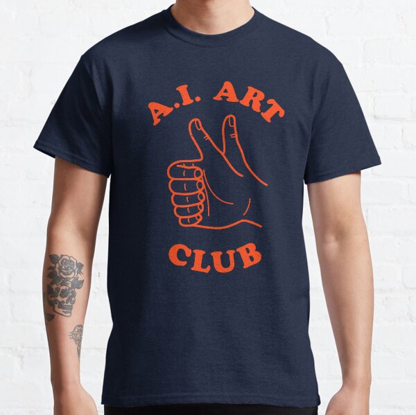 Item preview, AI Art Club - funny Midjourney DALL-E meme for artists, illustrators, and designers designed and sold by thedesigngarden.