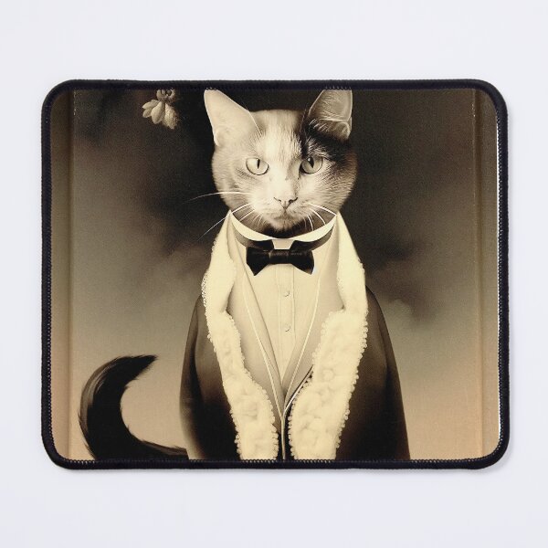 Item preview, Dapper Cat, Tuxedo Cat designed and sold by WhimsyWear-Fun.