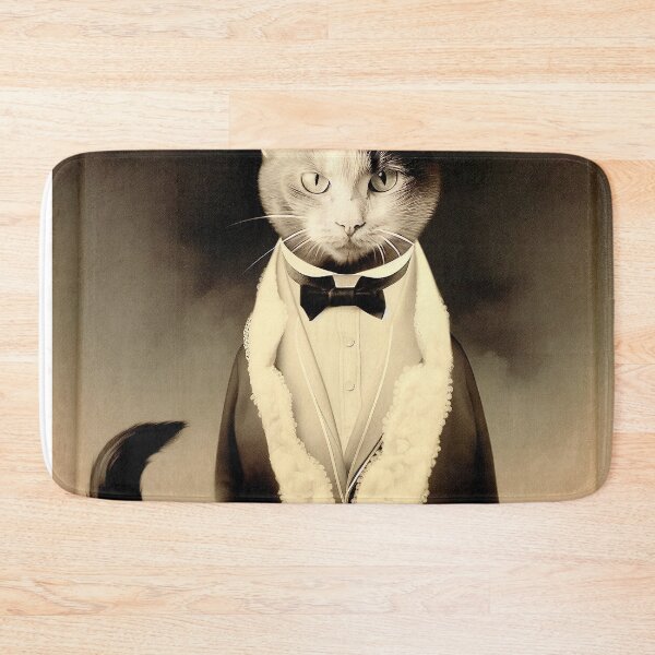 Item preview, Dapper Cat, Tuxedo Cat designed and sold by WhimsyWear-Fun.