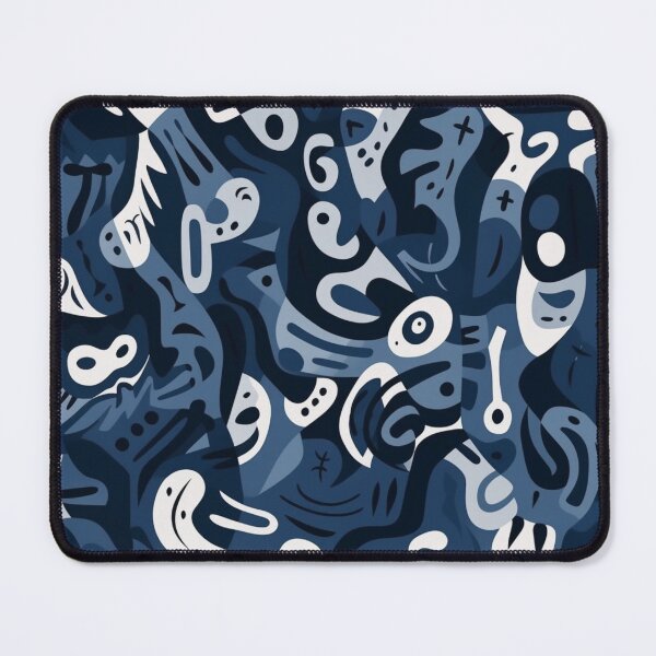 Item preview, Blue and White Irregular Pattern designed and sold by colorcraze-.