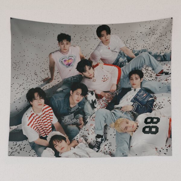 Item preview, SKZ Stray Kids skz kpop bang chan lee know changbin hyunjin han seungmin jeongin maxident poster designed and sold by Kpop-Noona.