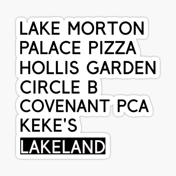 Lakeland Florida Sticker