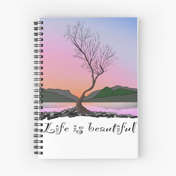 Item preview, The lone tree life is beautiful llanberis snowdonia designed and sold by SoulTrekking.