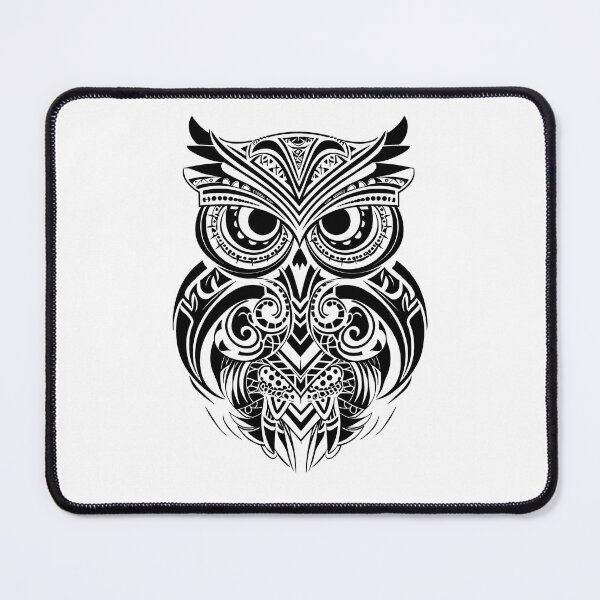 Item preview, Polynesian Owl Tribal Tattoo designed and sold by Yevhenii Kravchuk.