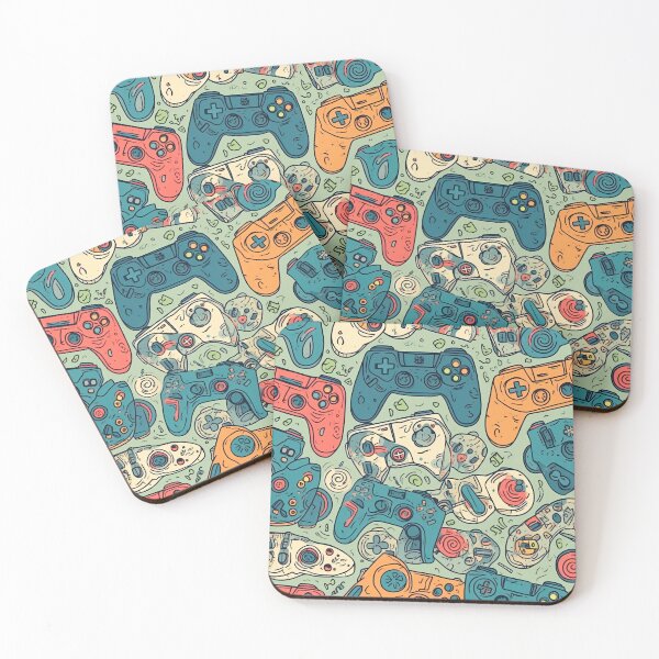 Item preview, Playful Controller Face Design Pattern for Gamers designed and sold by Juuskus.