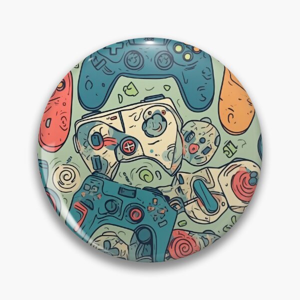 Item preview, Playful Controller Face Design Pattern for Gamers designed and sold by Juuskus.
