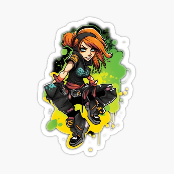 Mira PowerSurge Skatergirl Sticker