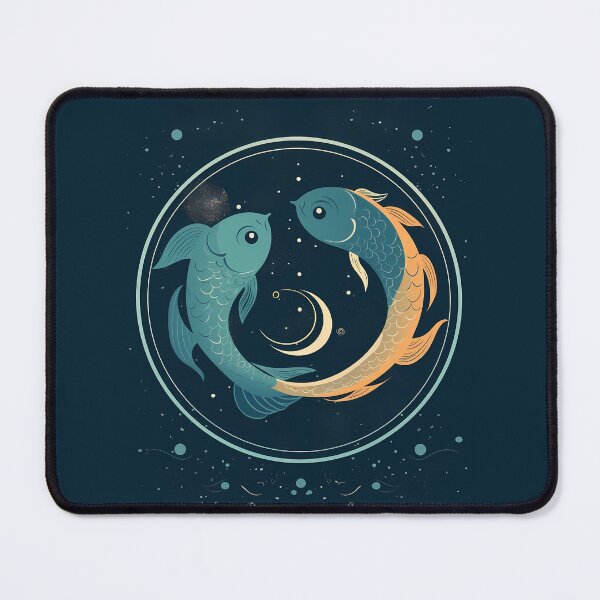 Item preview, Minimalist Style Pisces Zodiac Sign Art, Pisces Zodiac Sign Gift, Fish minimalist art designed and sold by ADGFX.