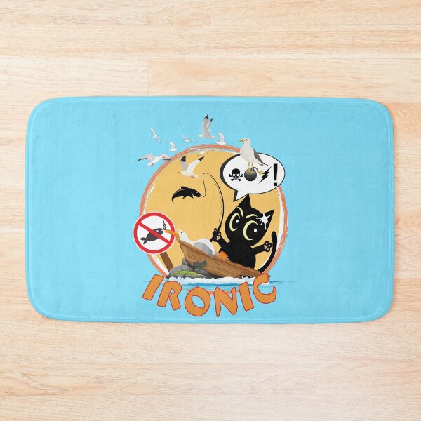 Item preview, an angry cat in a boat accident designed and sold by Animal world designs.