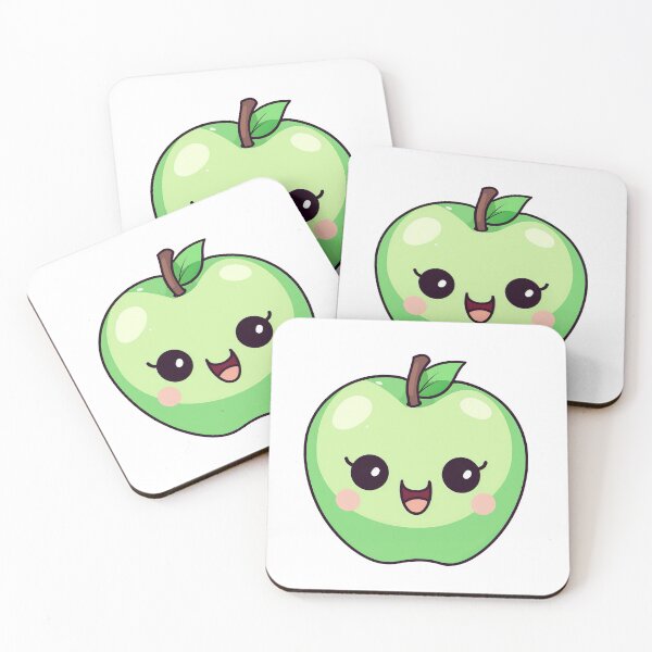 Item preview, a cute green apple designed and sold by BenjaminsPlace.