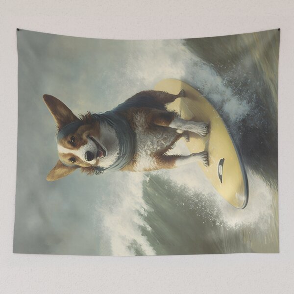 Item preview, SURFING DOG - RIDE THE WILD WAVE! (2) designed and sold by atzek.
