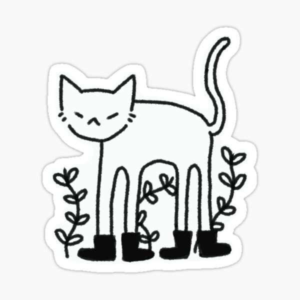 Item preview, cat in boots designed and sold by kunxdux.