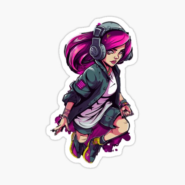 Kate Girl Skatergirl Sticker