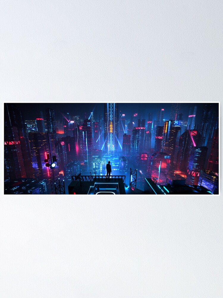 Cyberpunk Night City Mouse Pad for Sale by StellaTrove