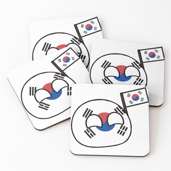 Item preview, countryballs with their flag south koreaball  designed and sold by Countryballs Shop.