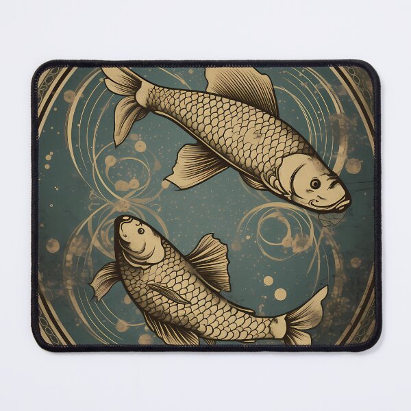 Item preview, Vintage Style Pisces Zodiac Sign Art, Pisces Zodiac Sign Gift, Pisces for her and him designed and sold by ADGFX.
