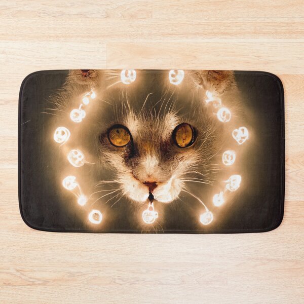 Item preview, Topaz Glow Cat Abstract designed and sold by MythicPrompts.