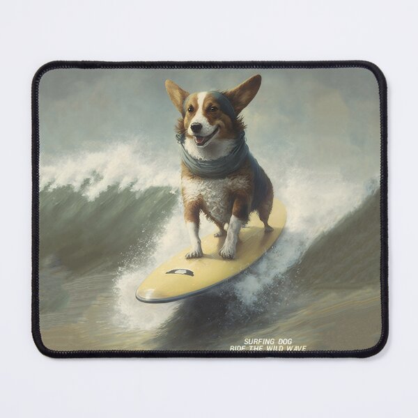 Item preview, SURFING DOG - RIDE THE WILD WAVE! (2) designed and sold by atzek.