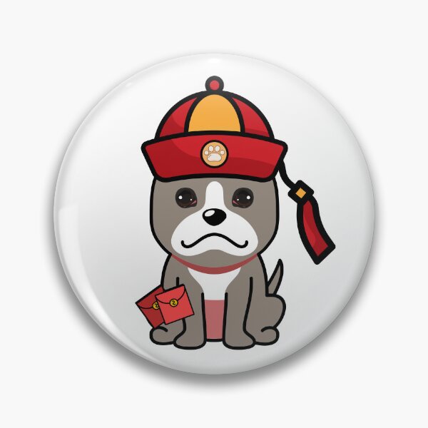 Item preview, Lunar New Year Grey Dog with Red Packets and Hat designed and sold by Pet Station.