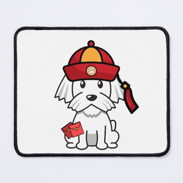 Item preview, Lunar New Year White Dog with Red Packets and Hat designed and sold by Pet Station.