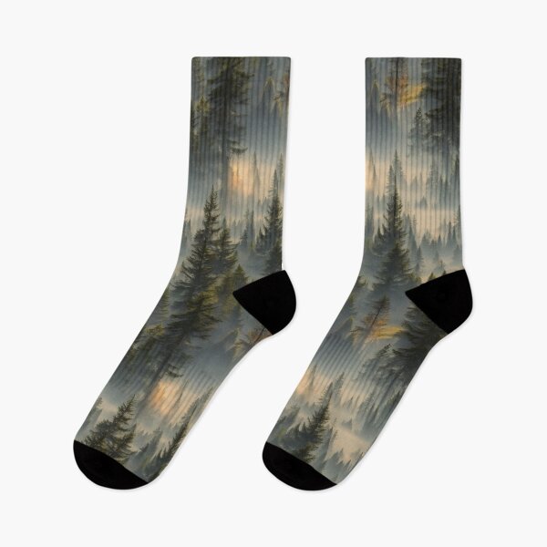 Item preview, Misty Mountain Redwood Forest Pattern  designed and sold by SvahaDesigns.