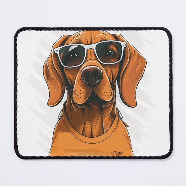 Item preview, HAPPY Rhodesian ridgeback wearing sun shades designed and sold by AI2025.
