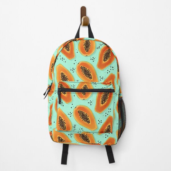 Item preview, Hiya Papaya Pattern, Mint Green designed and sold by tanyadraws.
