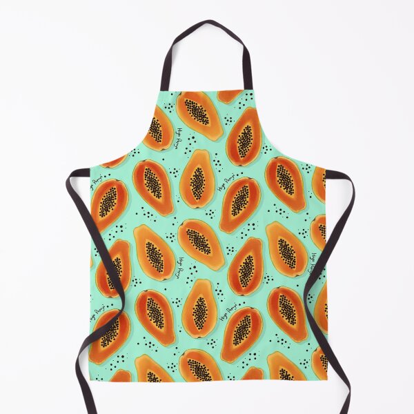 Item preview, Hiya Papaya Pattern, Mint Green designed and sold by tanyadraws.