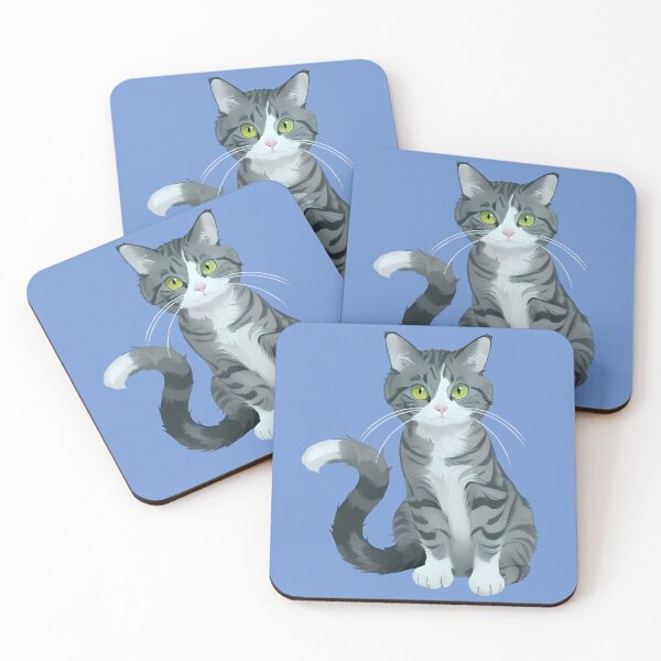 Item preview, Copy of Cute Cat - Gray Tabby designed and sold by AITearsArt.