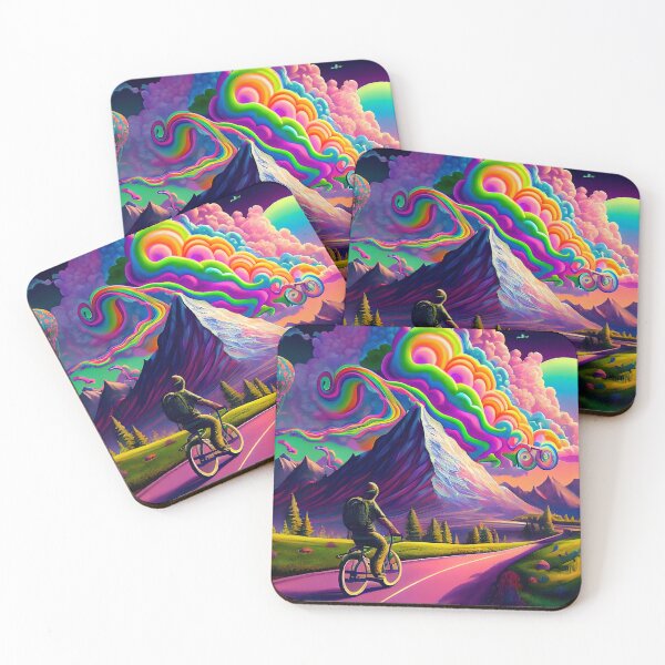 Item preview, Hofmann's LSD Swiss Mountain Psychedelic Bicycle Ride designed and sold by ga-arts.