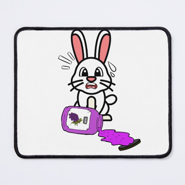 Item preview, Cute Furry Bunny Spilled Grape Jam designed and sold by Pet Station.