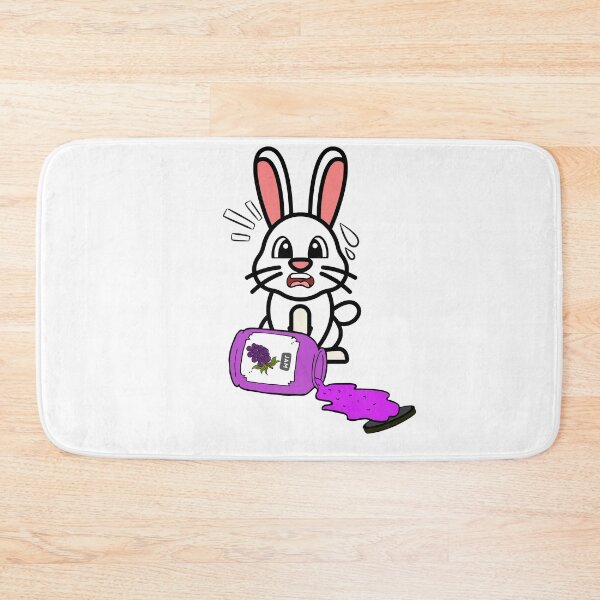 Item preview, Cute Furry Bunny Spilled Grape Jam designed and sold by Pet Station.