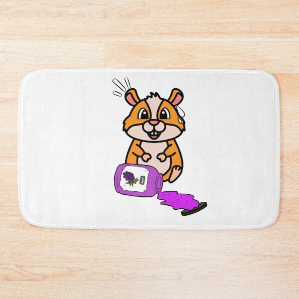 Item preview, Cute Furry Hamster Spilled Grape Jam designed and sold by Pet Station.